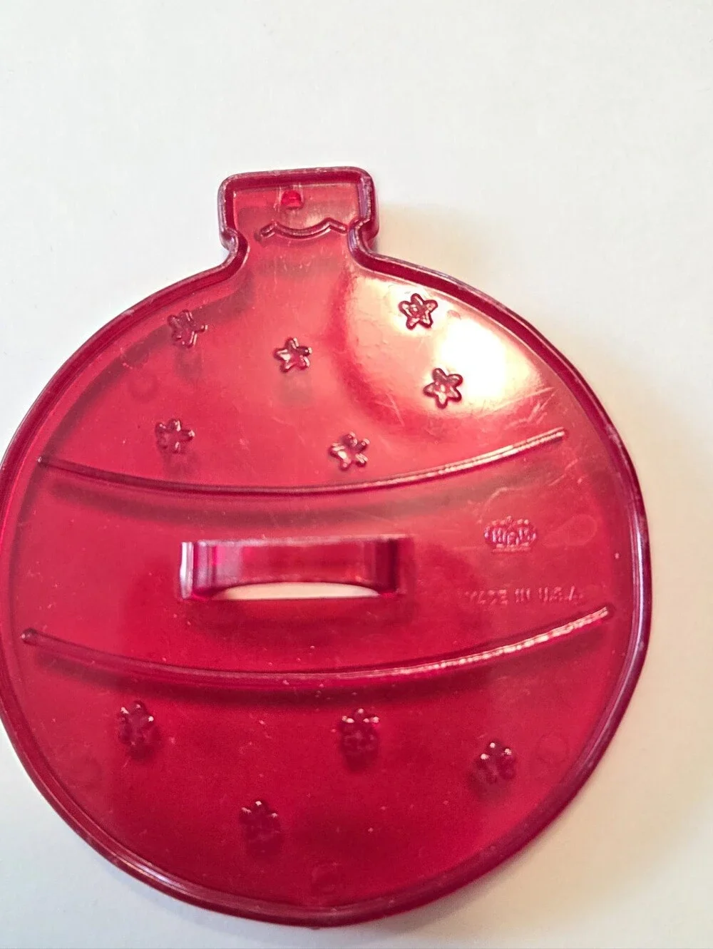 Vintage Christmas HRM Cookie Cutters Set of 9 Red Plastic 60s Ornaments USA